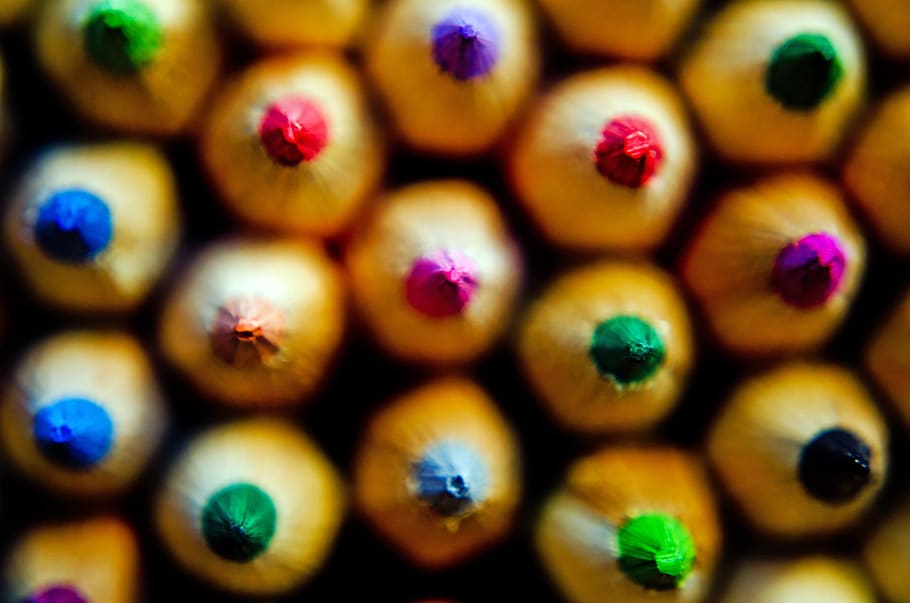 pencil, stack, color, large group of objects, full frame, close-up HD wallpaper