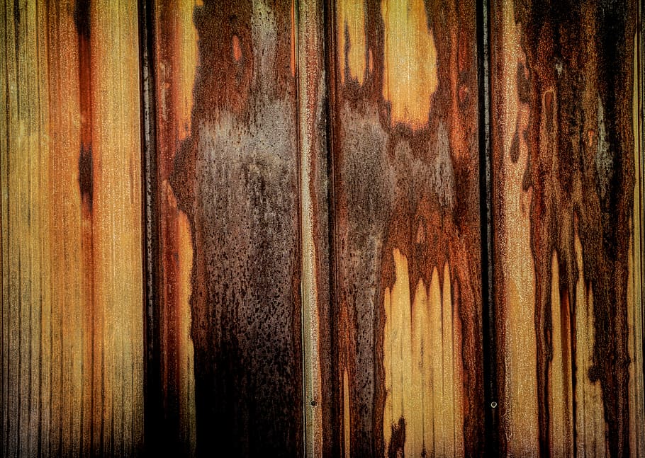 texture, grunge, rust, metal, oxidize, brown, yellow, red, background HD wallpaper