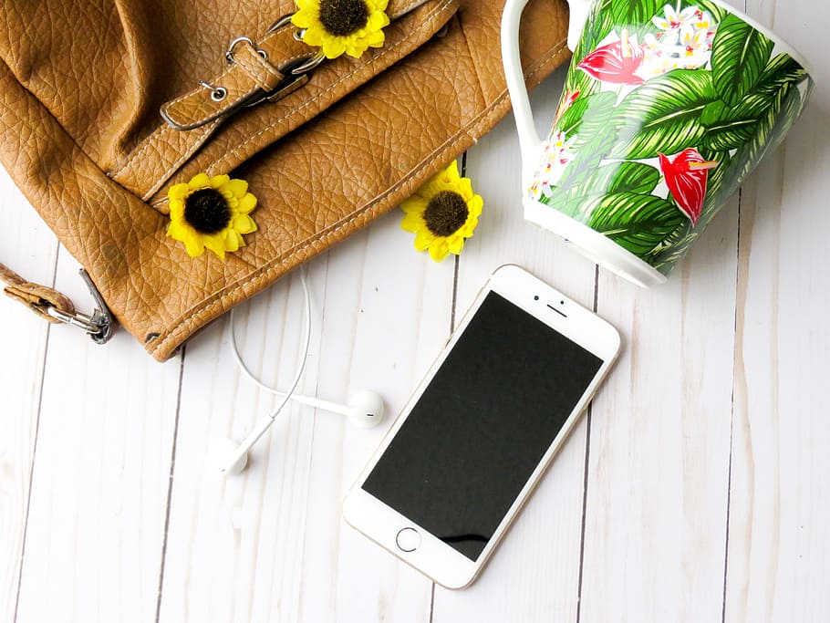 wood, red, cup, flowers, background, bag, beautiful flowers, board