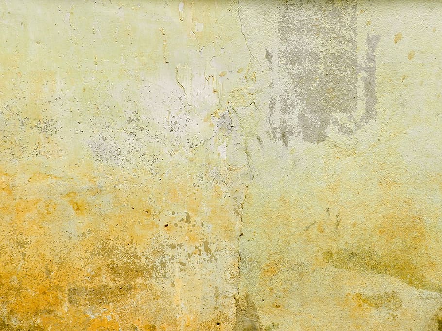mortar, wall, aged, yellow, brown, crack, texture, background HD wallpaper