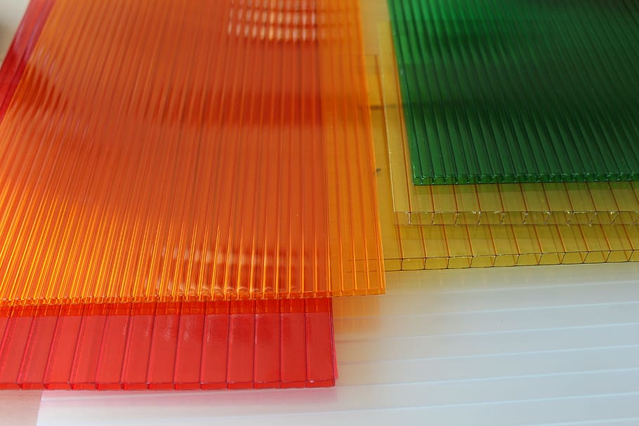 Polycarbonate, Construction, Layers, polygal, the mine, colors HD wallpaper