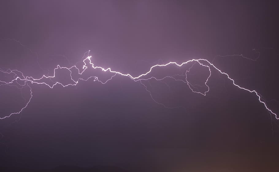 electricity, flash, lightning, sky, weather, power in nature HD wallpaper