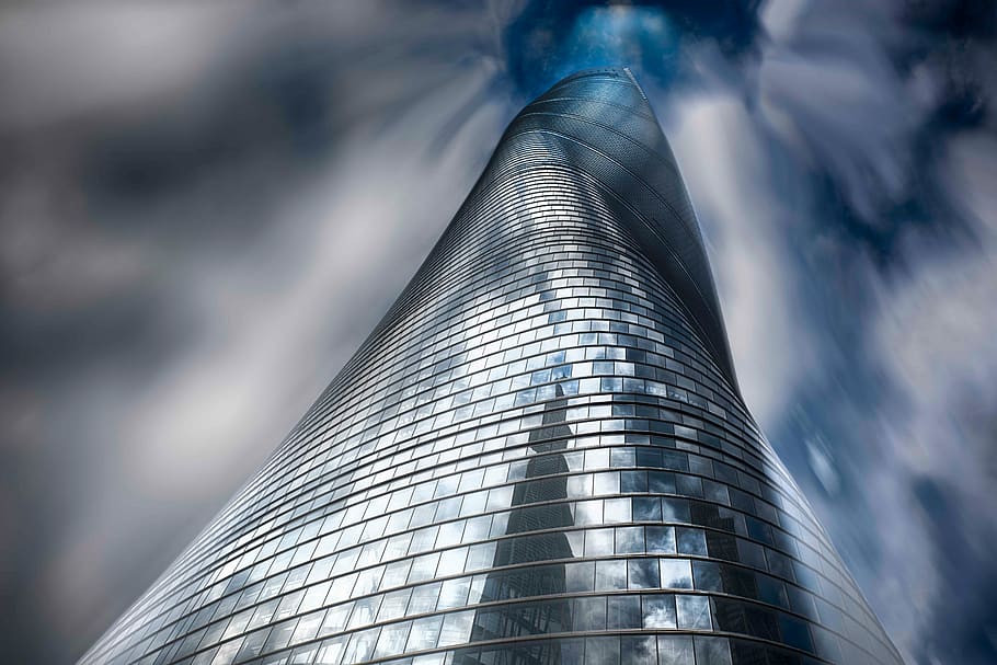 architecture, building, infrastructure, blue, sky, skyscraper HD wallpaper