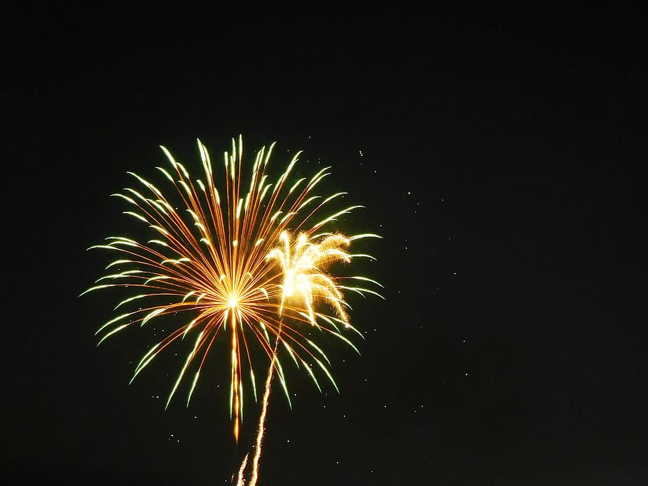 Fireworks, July 4Th, Independence Day, celebration, night, exploding