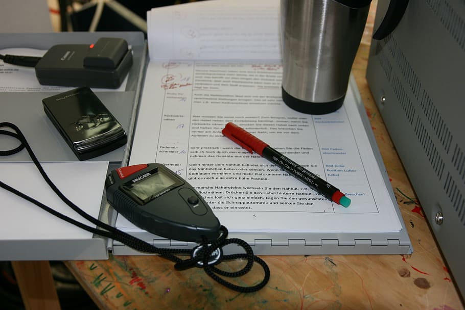 pen on paper near cup, screenplay, script, filming, video, camera HD wallpaper