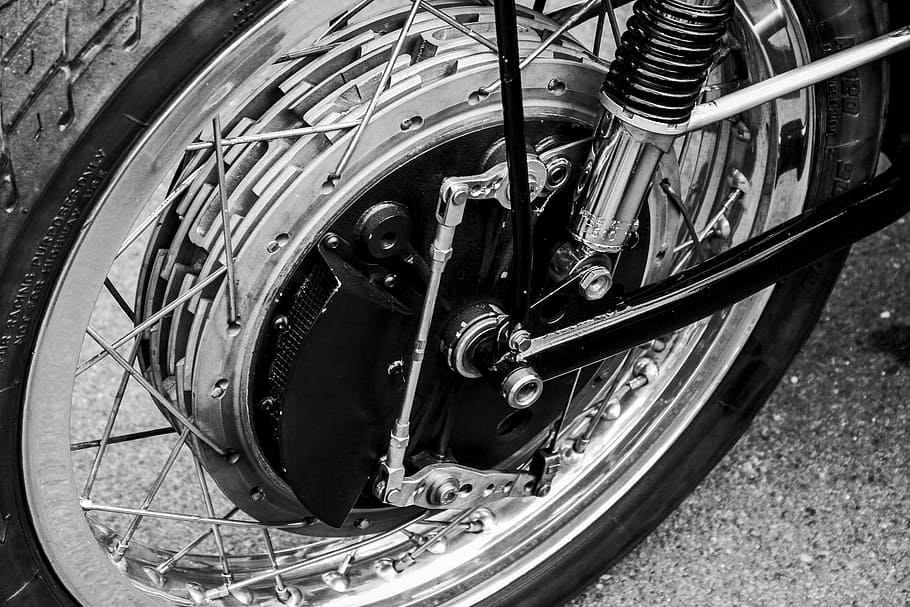 Motorcycle, Wheel, Wheels, front wheel, oldtimer, vehicle, two wheeled vehicle, HD wallpaper