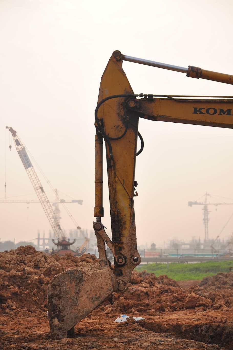 Dig, Excavator, Construction, Work, industrial, industry, business HD wallpaper