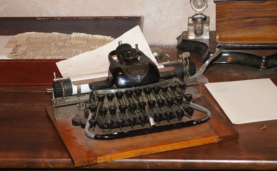 typewriter, old, antique, nostalgia, typing, early, original HD wallpaper