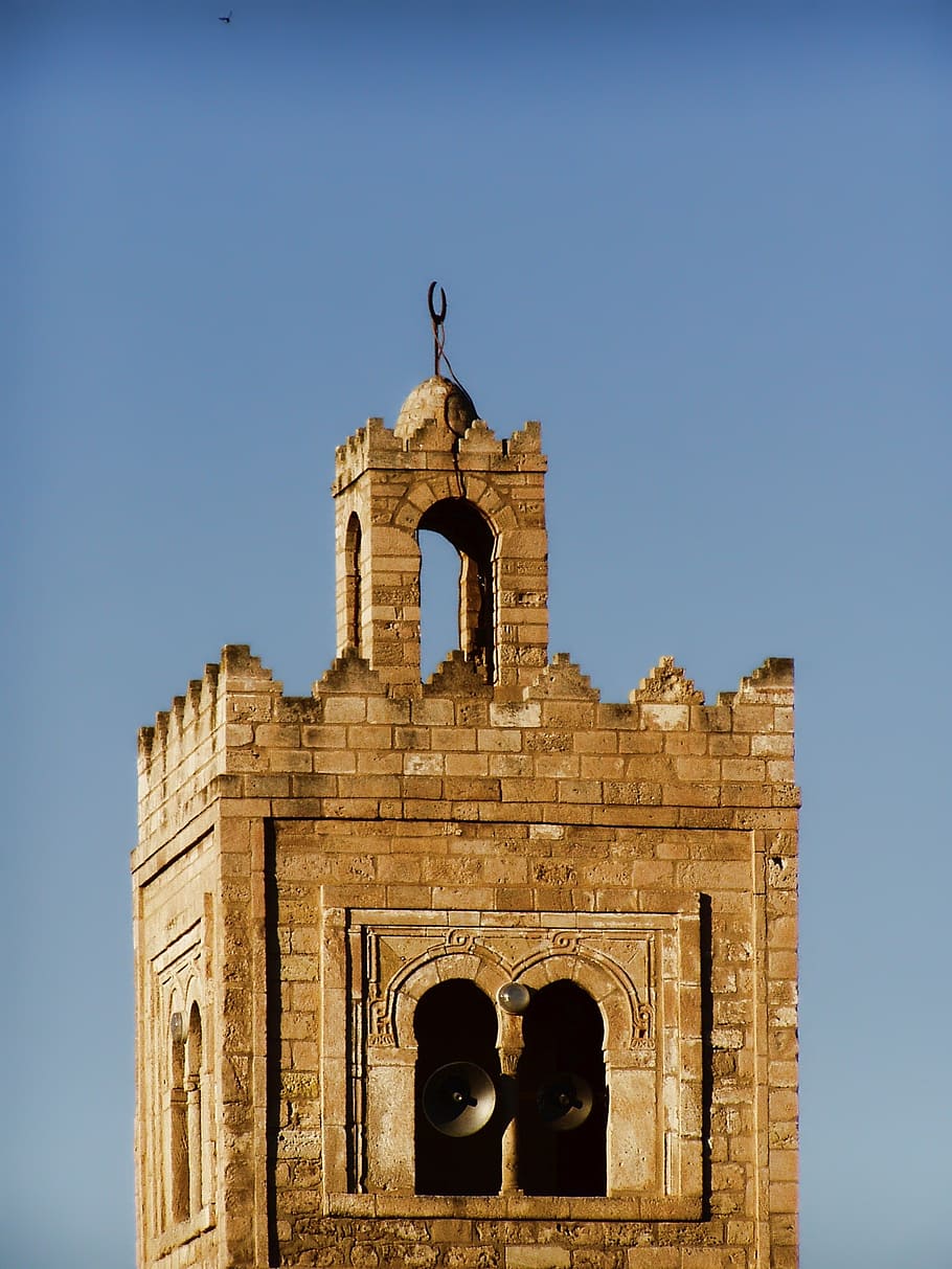 mosque, tower, old construction, history, the past, built structure HD wallpaper