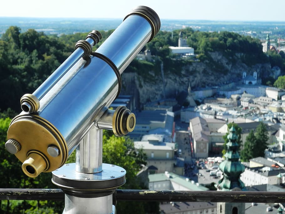 telescope, observatory, viewpoint, binoculars, landscape, building exterior HD wallpaper