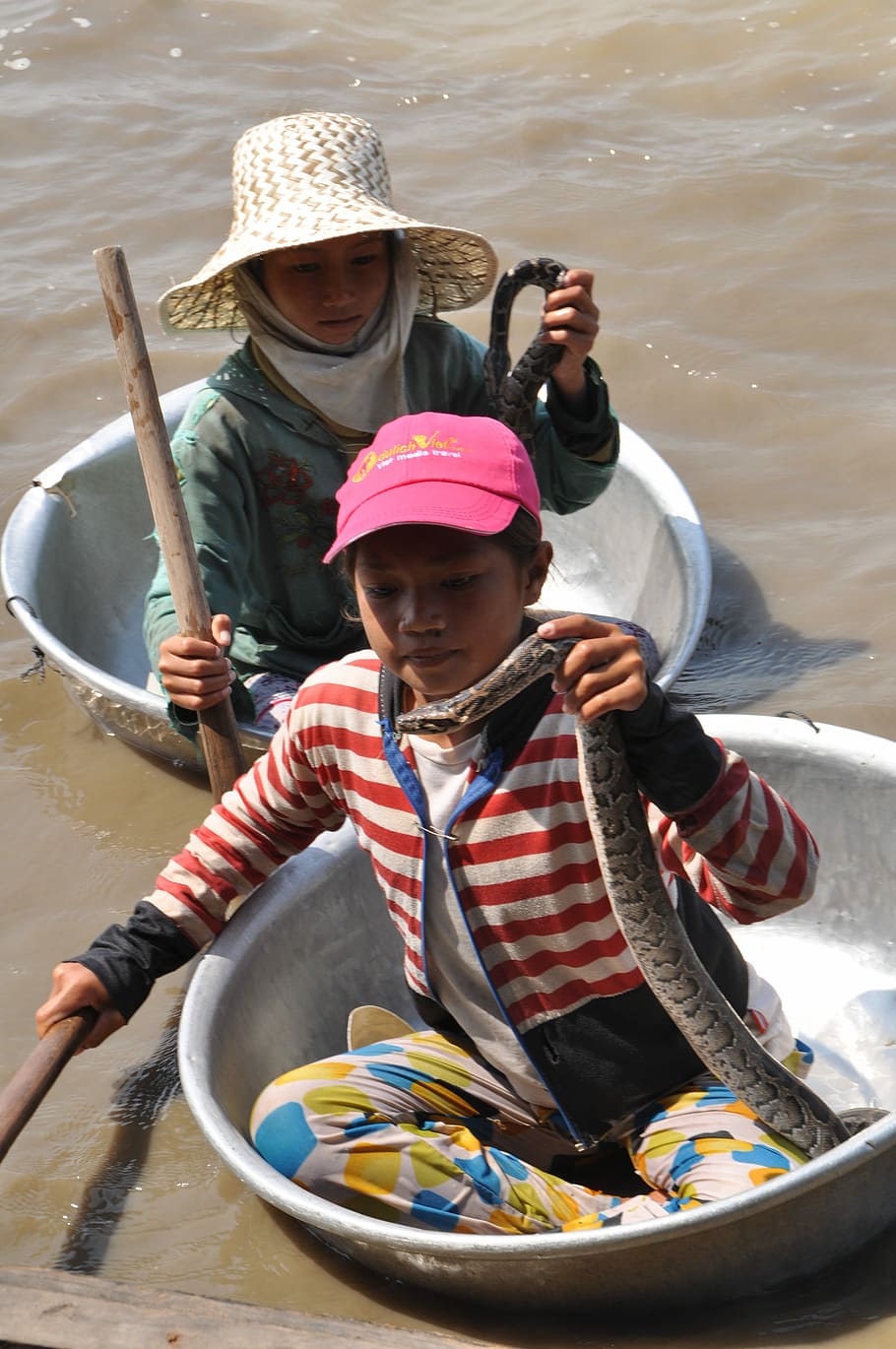 Child, Snake, Boot, Asia, Holiday, Water, southeast, hat, nautical vessel HD wallpaper