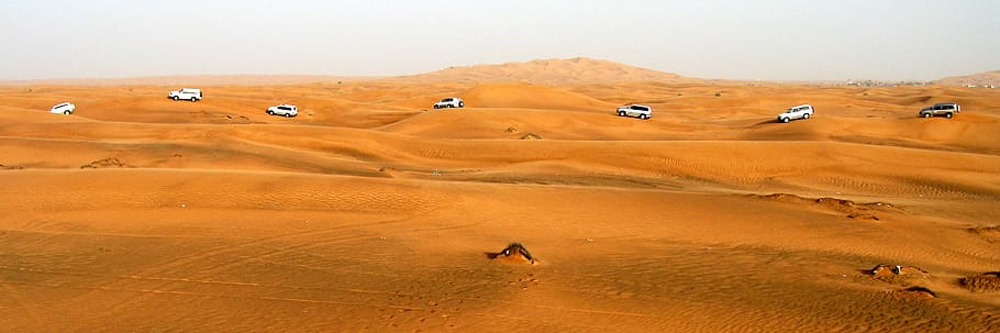 HD wallpaper: white and silver vehicle running on sand at daytime, dubai,  desert | Wallpaper Flare