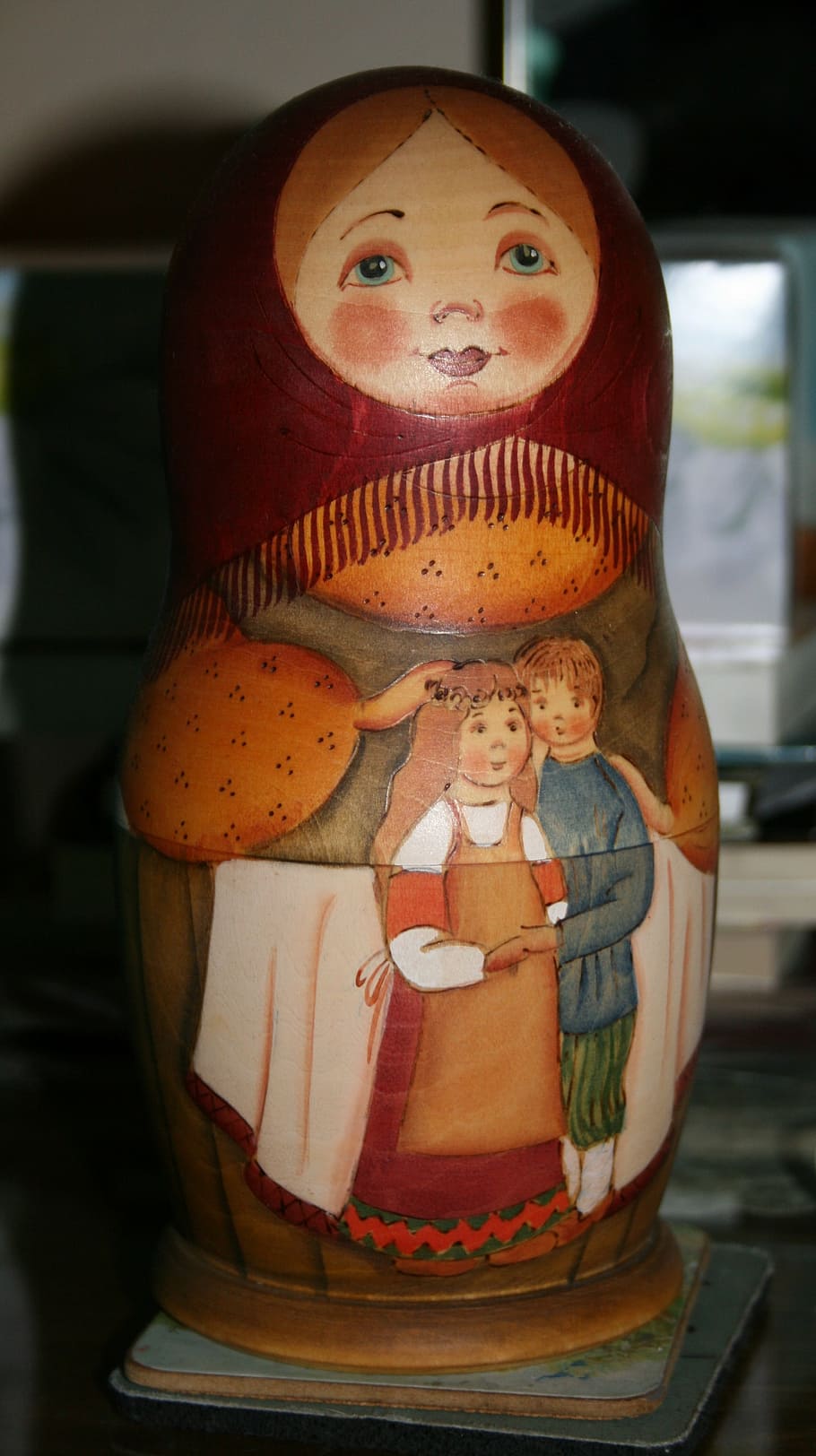 matrioshka, dolls, mother, wood, toy, figure, picture, hand painted