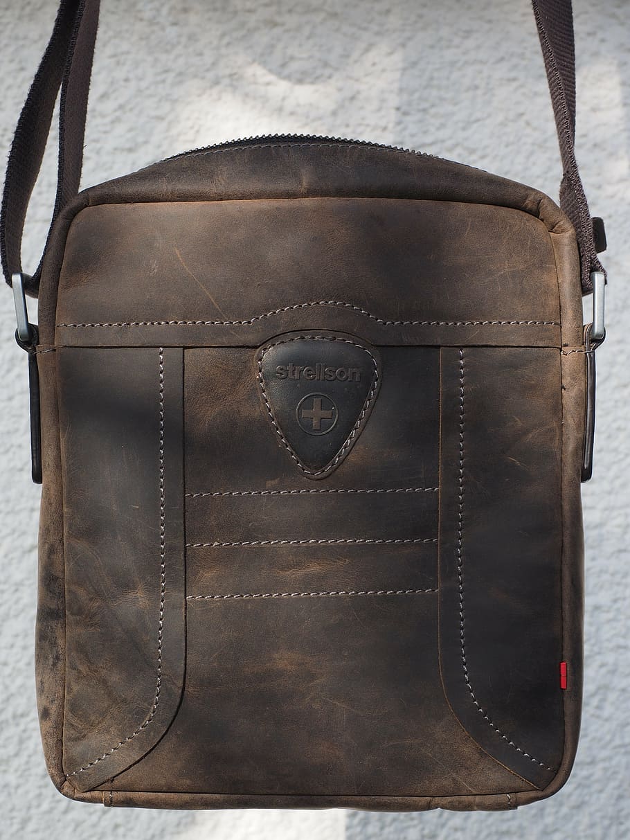 bag, leather case, strellson, fashion, no people, travel, single object, HD wallpaper