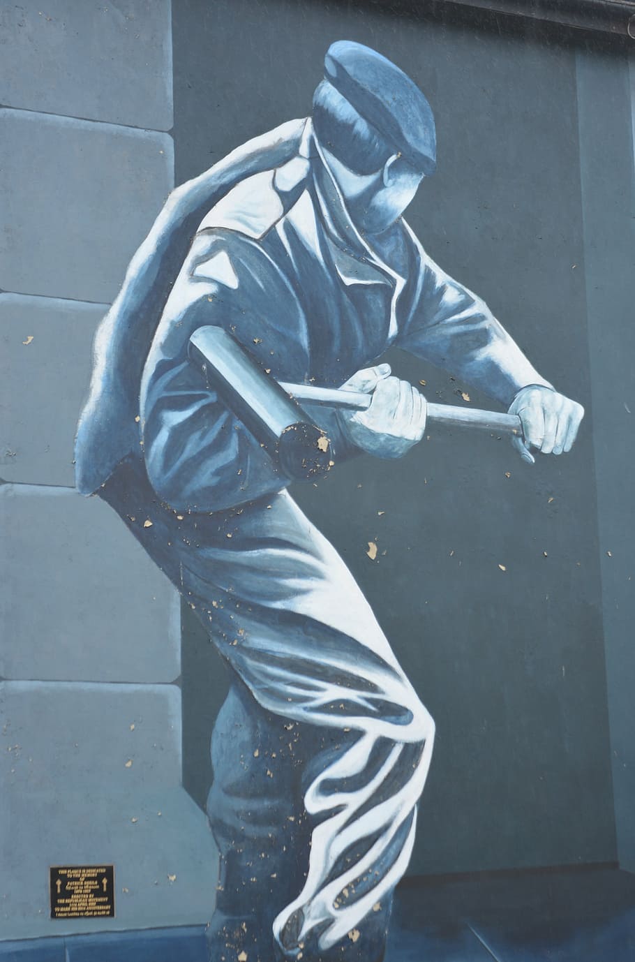 architecture, human, policy, mural, war, ireland, derry, one person HD wallpaper