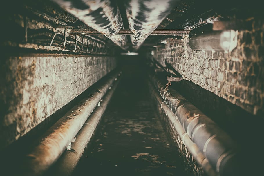 tunnel underground low light photography, empty hallway, lost place HD wallpaper
