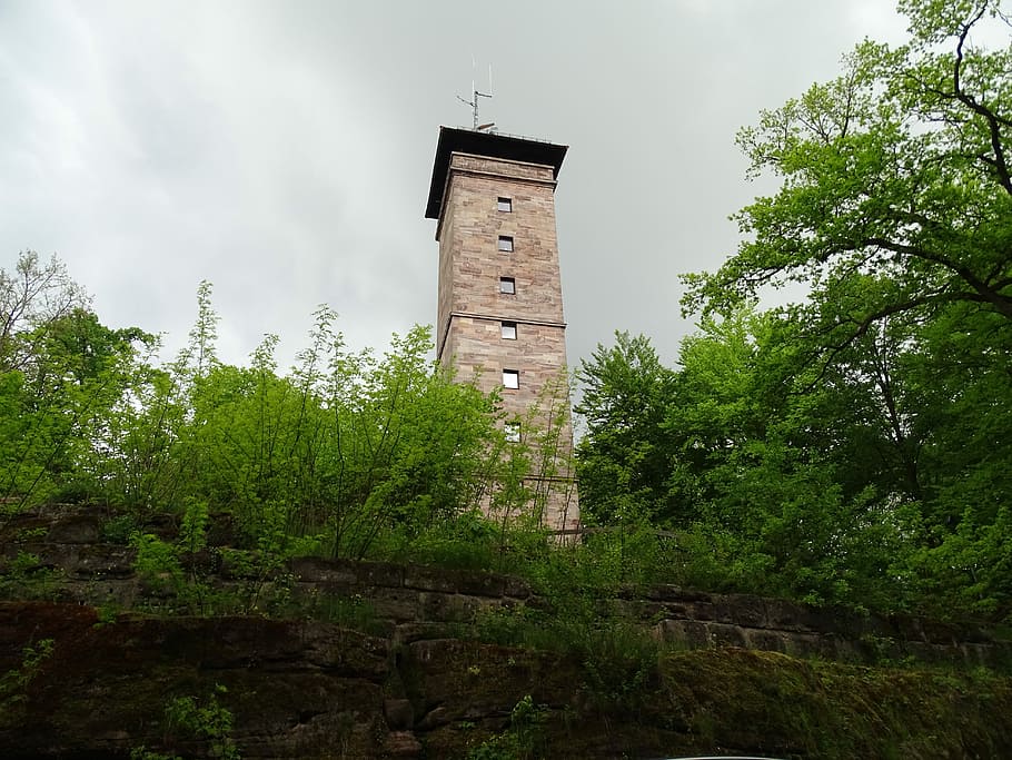 old, veste, zirndorf, fürth, tower, observation tower, local recreation, HD wallpaper