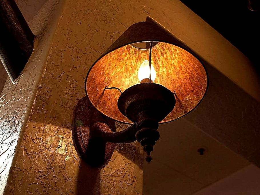 dark, fire, lamp, rusty, lamps, lighting equipment, illuminated HD wallpaper