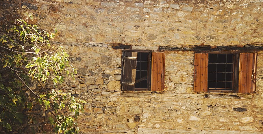 spinalonga, wall, old, ancient, brick, brickwork, house, structure HD wallpaper