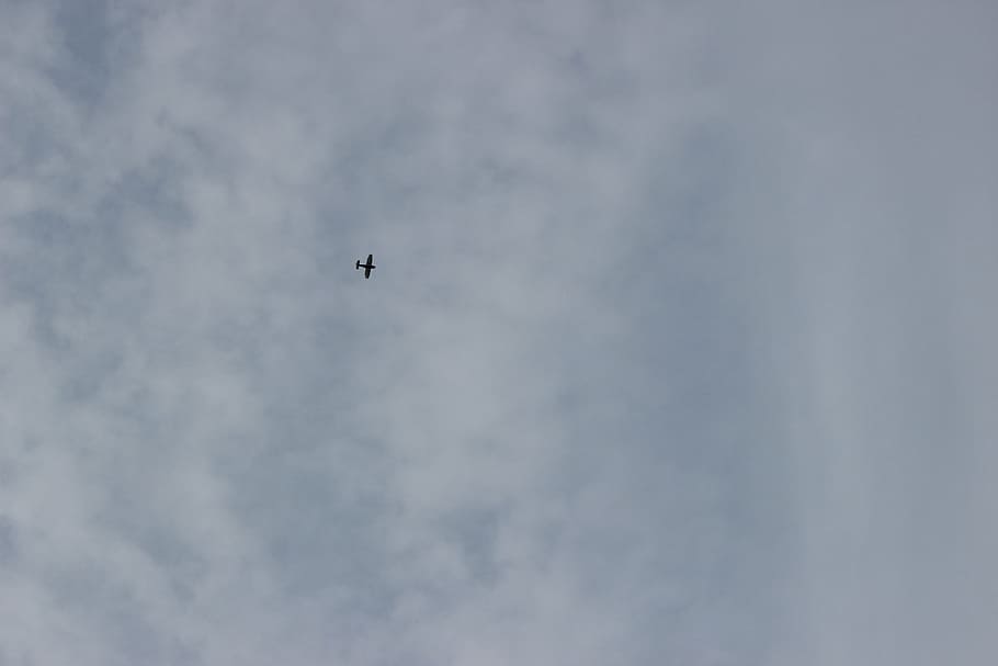 clouds, sky, aircraft, fly, cloud - sky, flying, low angle view HD wallpaper
