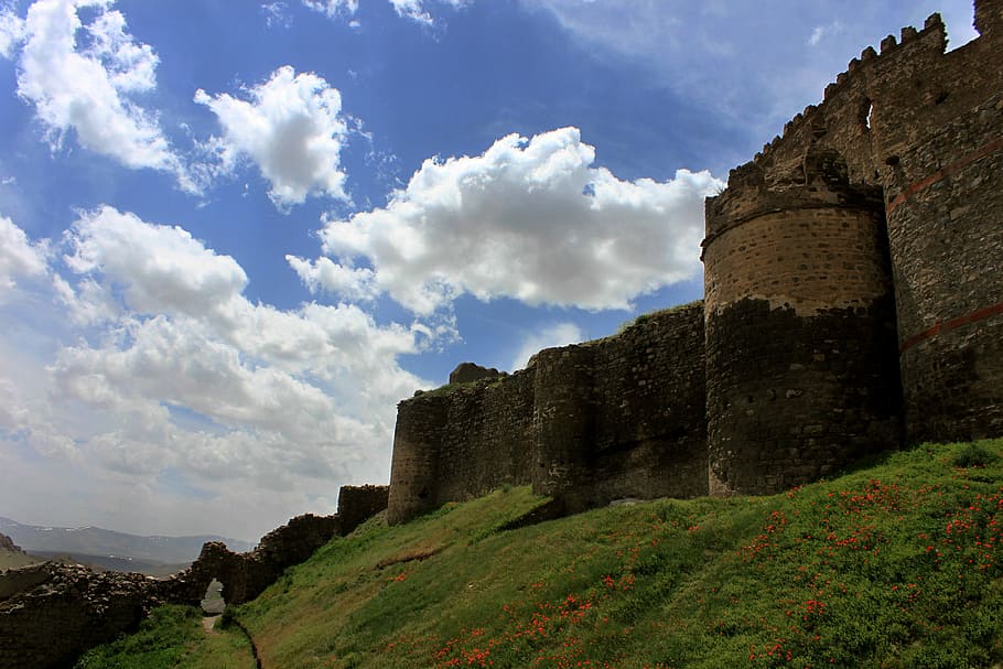 Castle, Nature, Cloud, Architecture, on, spring, sky, blue HD wallpaper