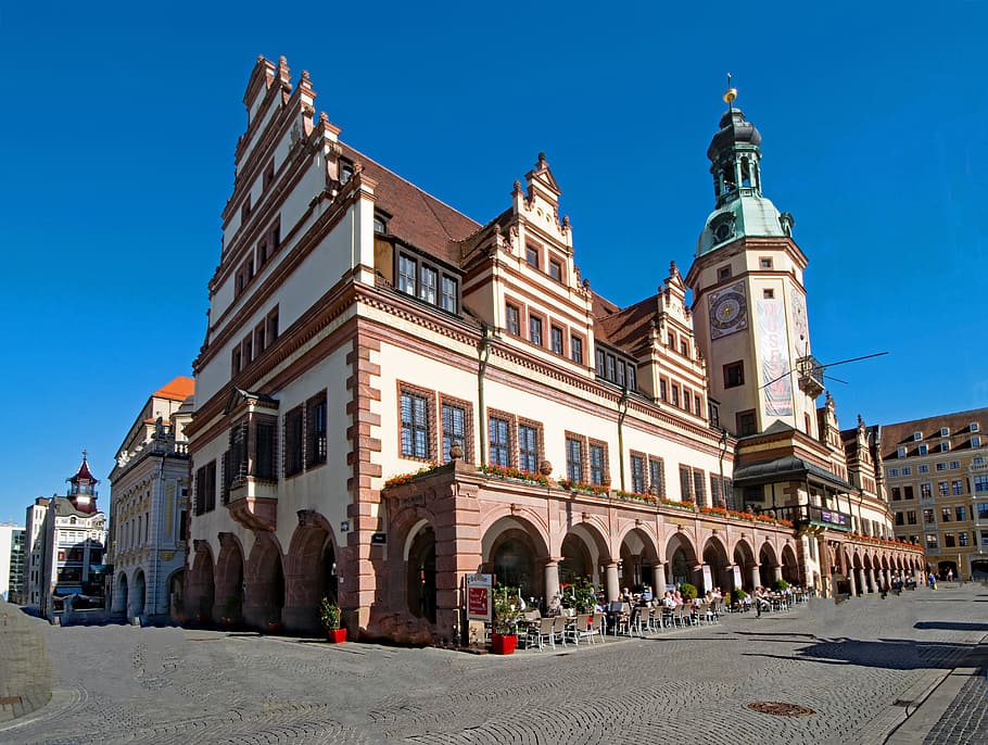 Old Town Hall, Leipzig, Saxony, Germany, architecture, places of interest, HD wallpaper