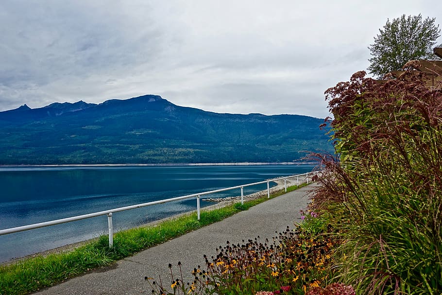 perspective, path, water, distant, landscape, direction, scenic HD wallpaper