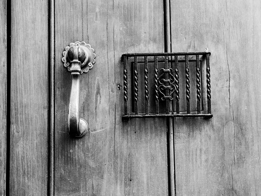 door, call, wood, old, knock knock, aldaba, old door, iron HD wallpaper