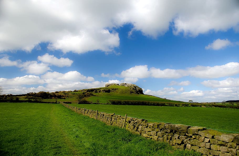 Clouds, North, Hills, Spring, summer, rock, sky, yorkshire HD wallpaper
