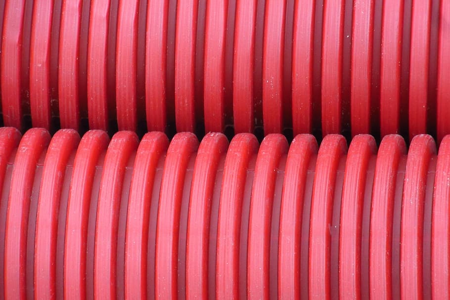 tube, plastic, red, rip, protective sheath, pattern, background HD wallpaper