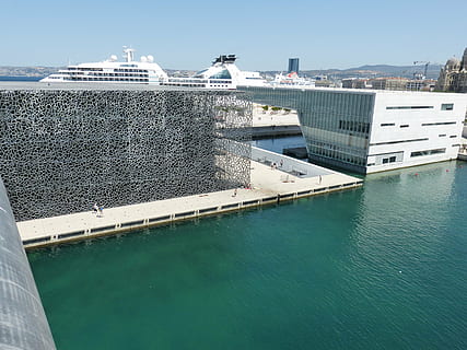 HD wallpaper: boat dock near buildings, marseille, france, modern, mediterranean - Wallpaper Flare