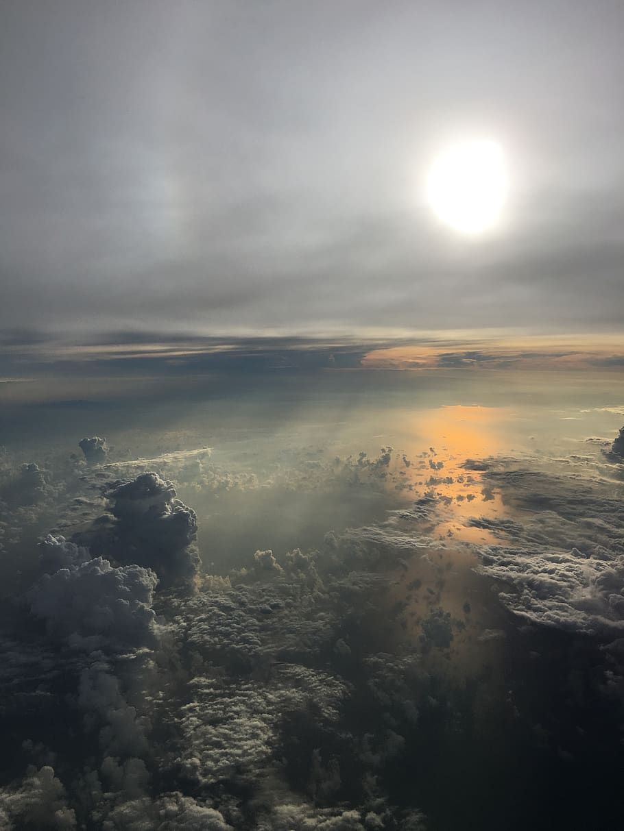 nature, sun, sunset, sky, dawn, clouds, cloudscape, cloud - sky HD wallpaper