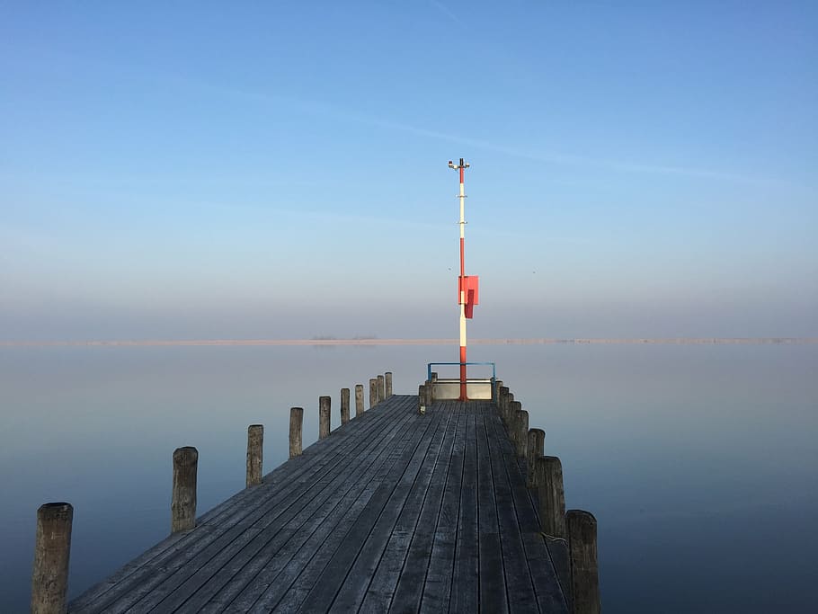 lake, web, winter, waters, hungary, neusiedlerseee, boardwalk HD wallpaper