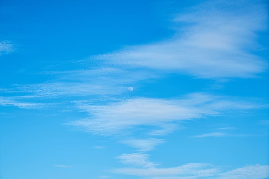 blue and white cloud, clouds, white clouds, landscape, nature HD wallpaper