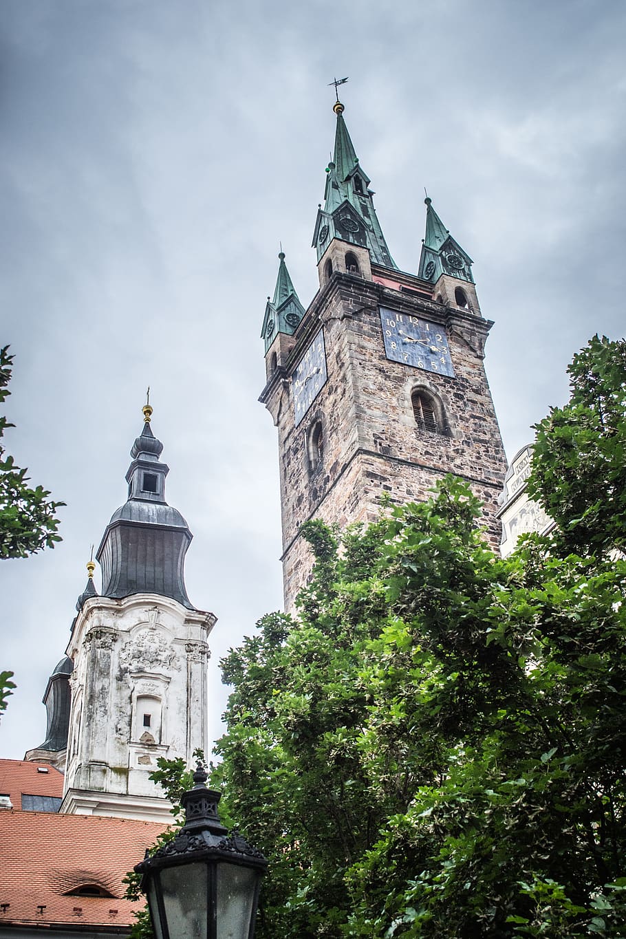 klatovy, tower, architecture, steeple, sky, built structure HD wallpaper