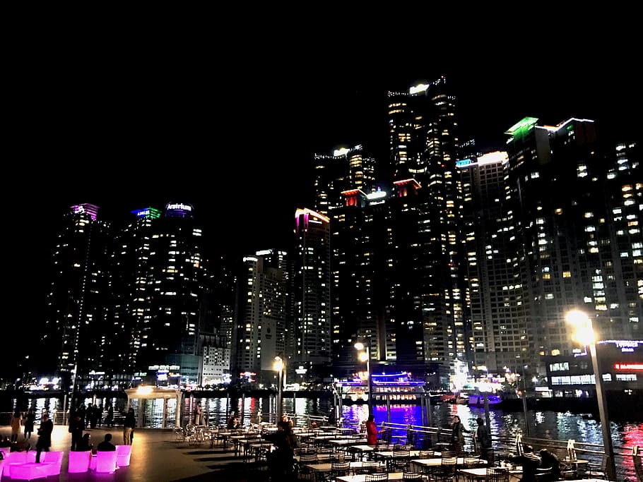 Night View, Tabitha, Bay 101, Busan, the bay 101, atmosphere, HD wallpaper