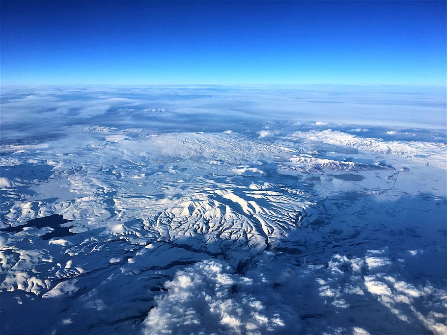 nature, sky, ice, winter, snow, earth, environment, aerial view HD wallpaper