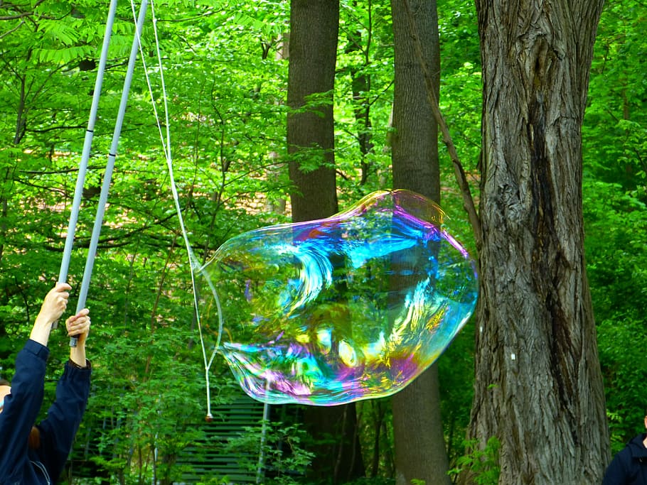 Soap Bubble, Fly, Weightless, Shimmer, float, airy, ease, flight HD wallpaper