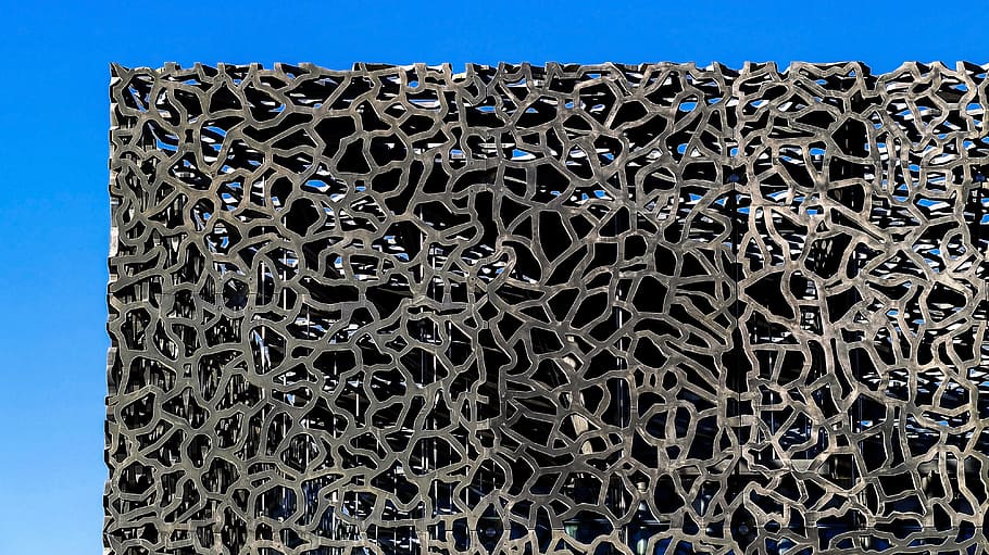 Building, Architecture, Modern, Design, concrete, museum, mucem HD wallpaper