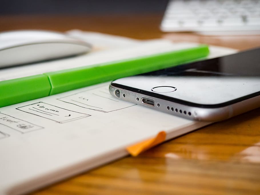 office, desk, business, work, technology, mobile, phone, smartphone HD wallpaper
