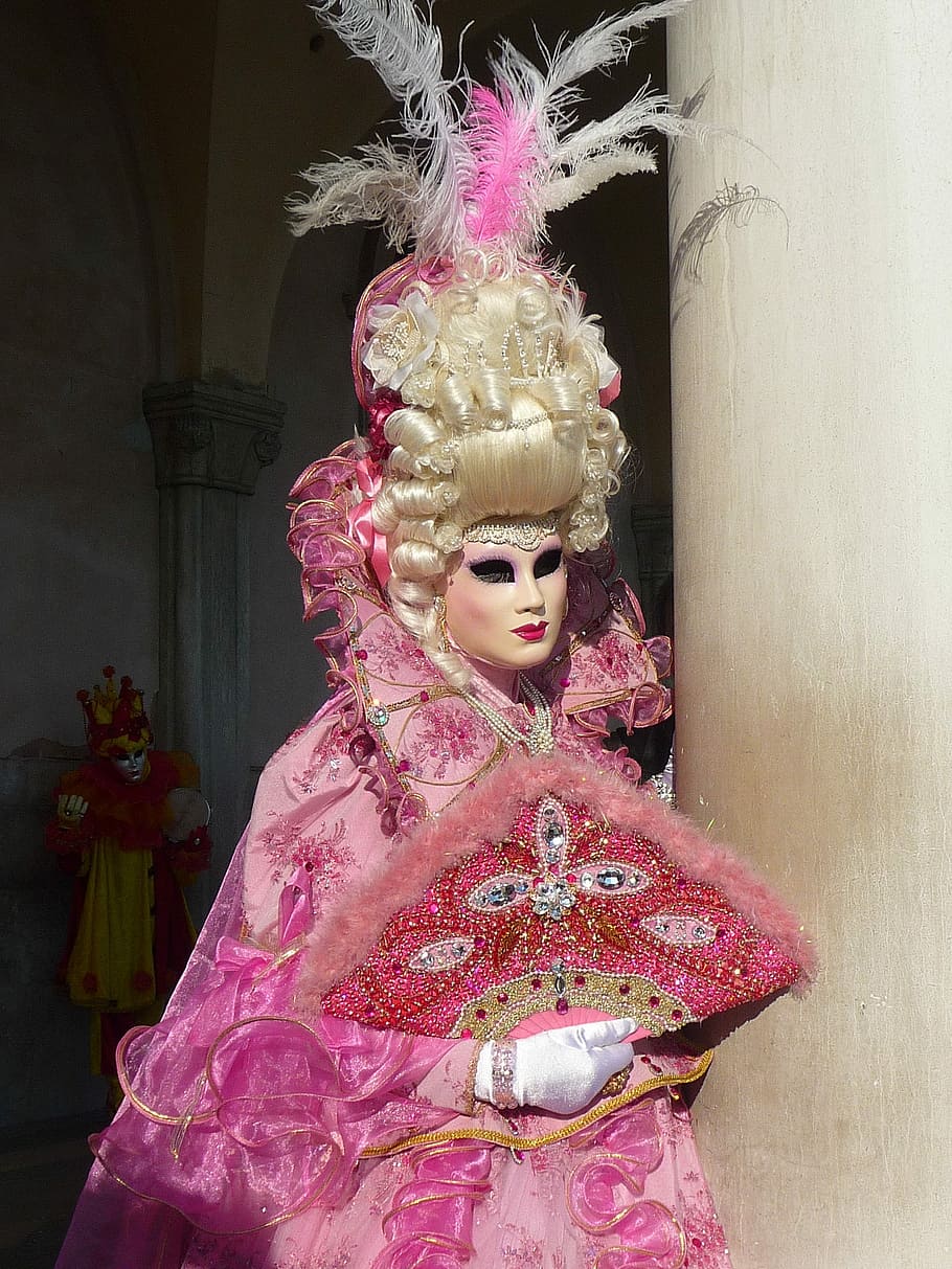 Venice, Carnival, Carnival Of Venice, disguise, mask, italy, HD wallpaper