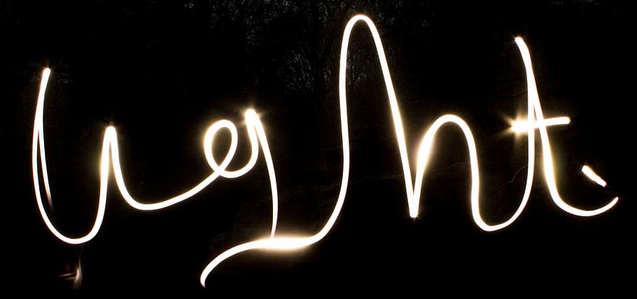 Light, Words, Slow, Exposure, text, black color, illuminated HD wallpaper