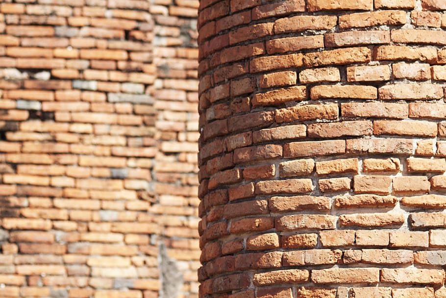 brown concrete wall brick, Historical, Temple, Thailand, architecture