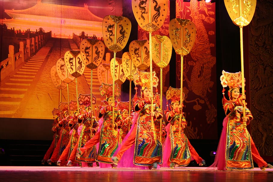 china, acrobatics, dance, chinese, culture, asian, costumes, HD wallpaper