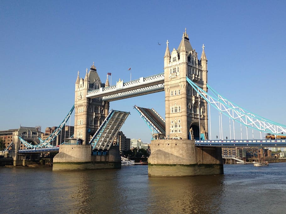 tower, bridge, london, city, river, landmark, architecture, HD wallpaper