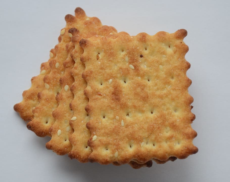 Cookies, Cracker, Breakfast, Sesame, Eat, food, taste, appetizing HD wallpaper