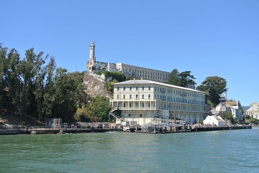 Alcatraz, Prison, San Fransisco, california, usa, water, travel destinations, HD wallpaper