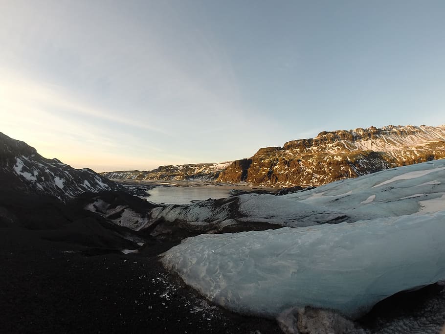 iceland, glacier, nature, sky, scenics - nature, beauty in nature HD wallpaper
