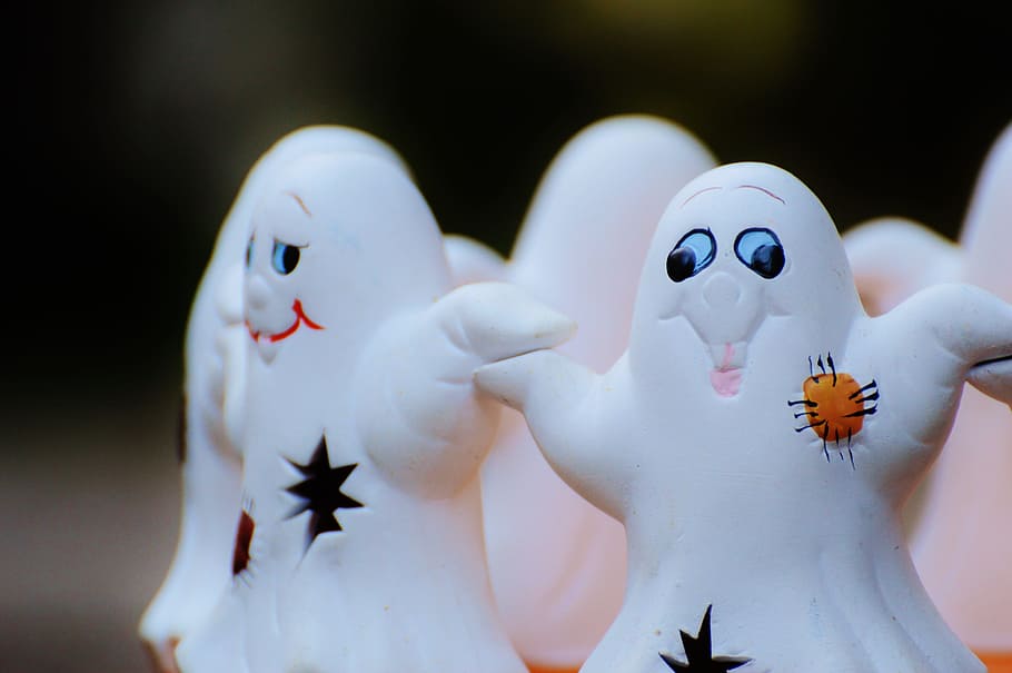 halloween, ghosts, group, cute, foraging haunting, figure, spirit HD wallpaper