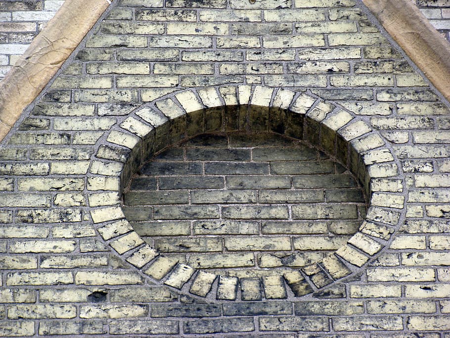 Brick, Circle, Church, Pattern, Texture, round, architecture HD wallpaper